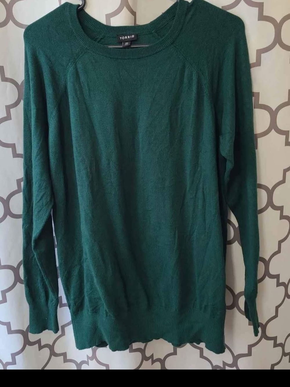 torrid Forest Green Women's Crewneck Sweater
